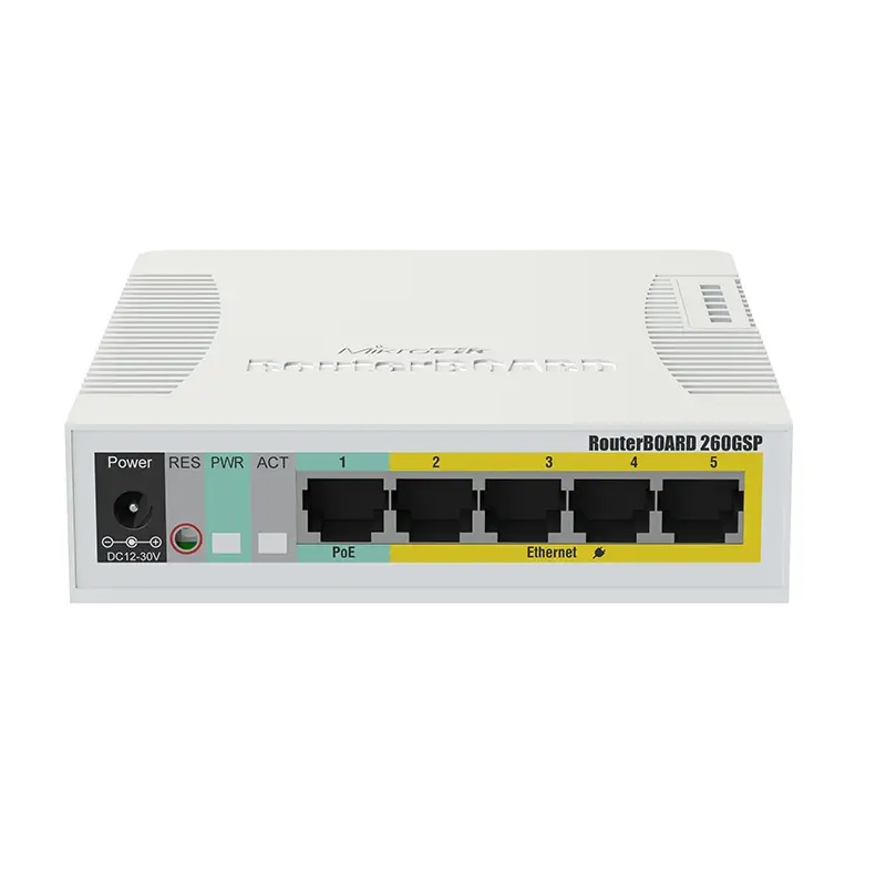 MikroTik RB260GSP 5Port Gigabit MikroTik RB260GSP 5Port Gigabit
