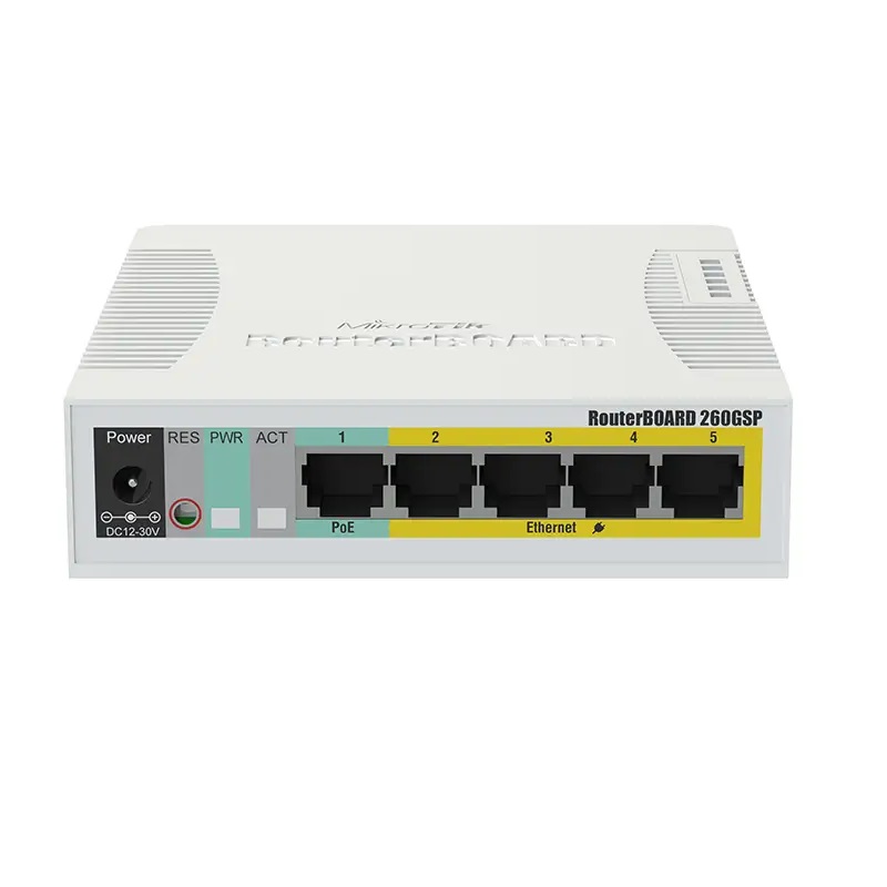 MikroTik RB260GSP 5-Port Gigabit Smart Switch MikroTik RB260GSP 5-Port Gigabit Smart Switch